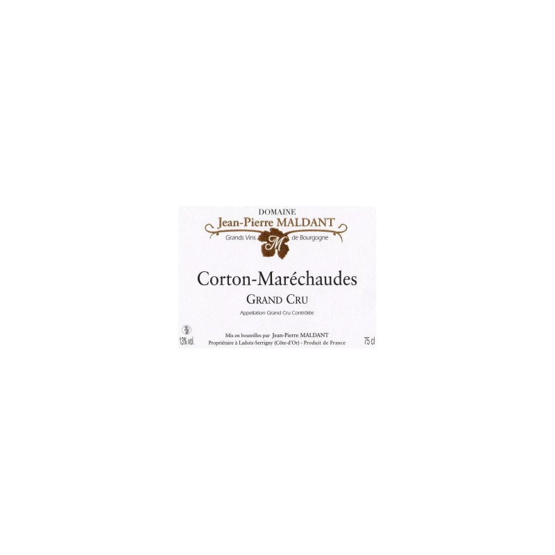 CORTON MARECHAUDES DOMAINE JEAN-PIERRE MALDANT 2016
